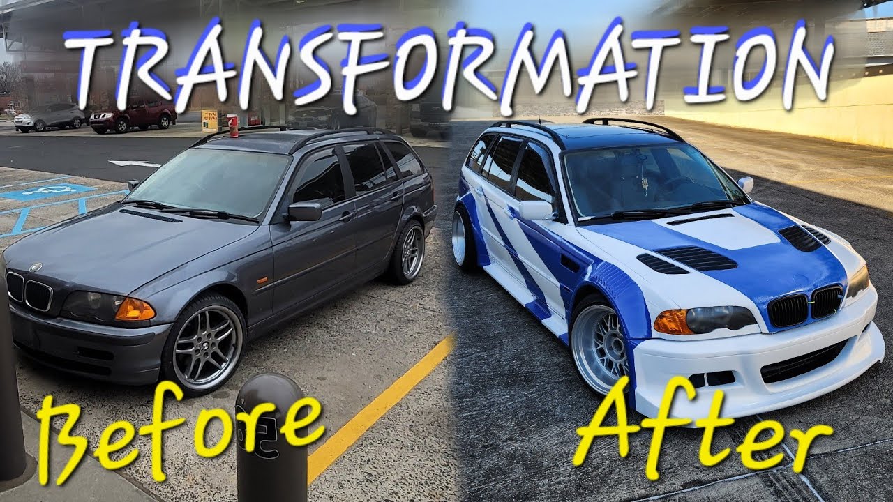 Сборка универсала BMW E46 GTR за 10 минут