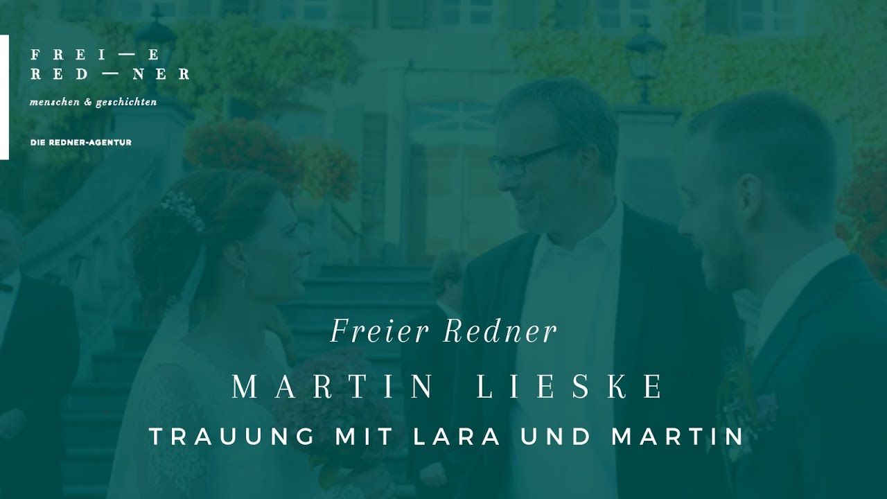 Martin Lieske Eventredner, Freier Redner auf der Freien Trauung von Lara und Martin