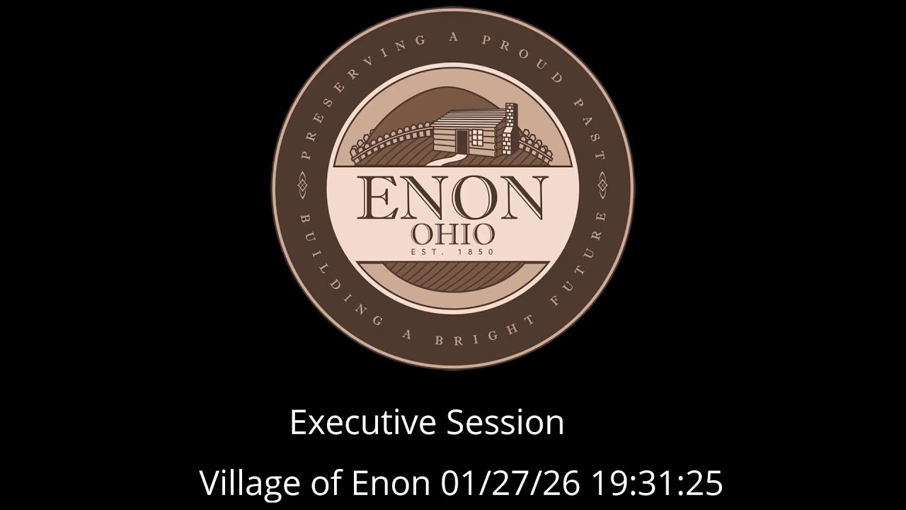 Enon Village Council Meeting Sept, 23 2025 6:00 PM