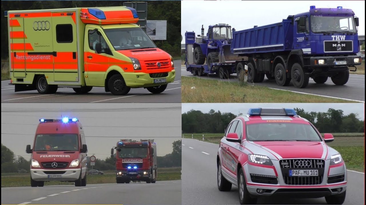 Einsatzfahrten Explosion Raffinerie Bayernoil