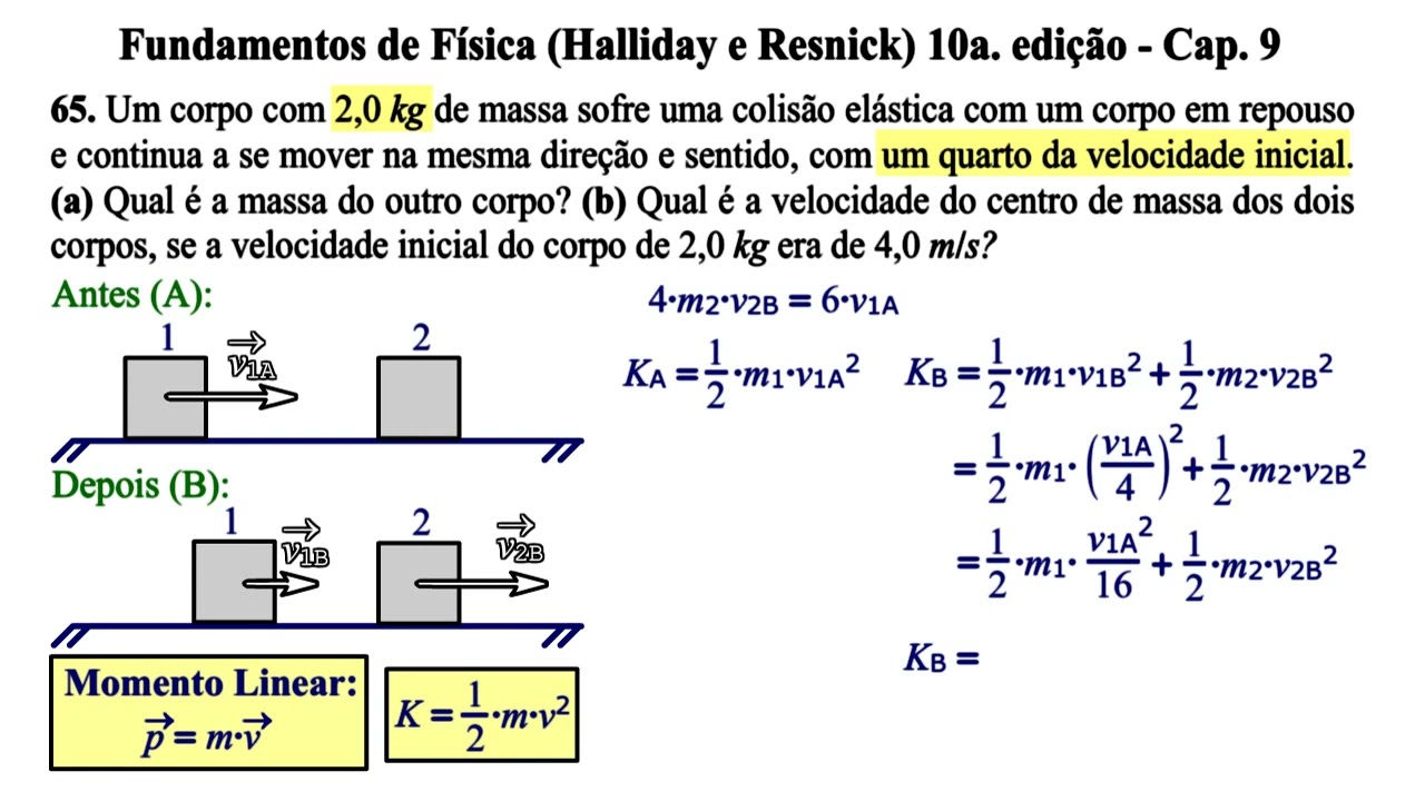 Aula 65 - Fundamentos de Física (Halliday e Resnick) 10a. Edição - Cap 9.