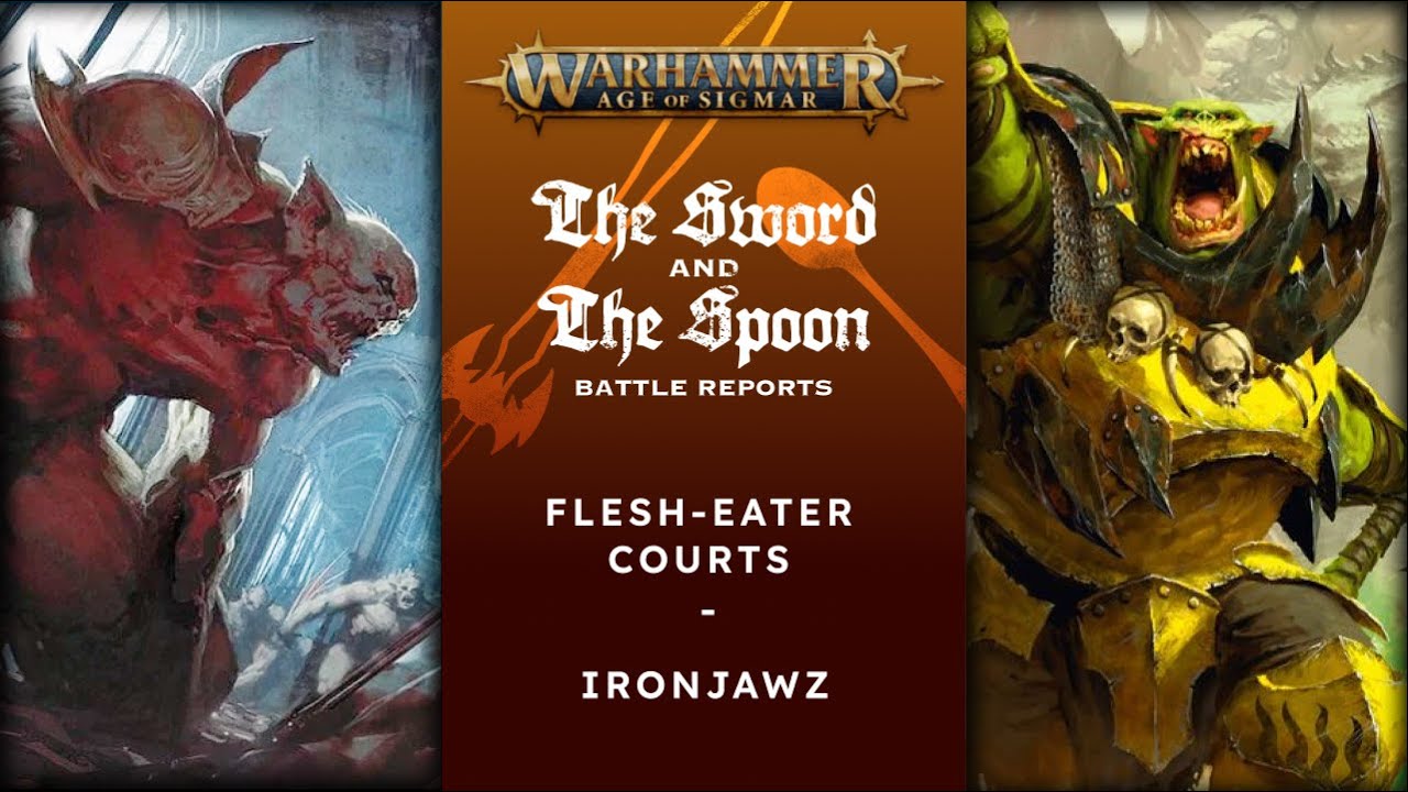 Flesh-Eater Courts v Ironjawz #games #warhammercommunity  #ageofsigmar