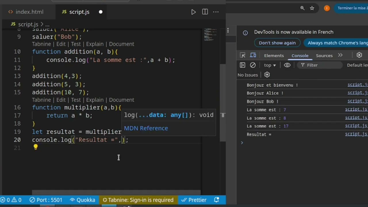 👉 JavaScript : La Déclaration de Fonction Classique expliquée (Débutant à Avancé) Part3