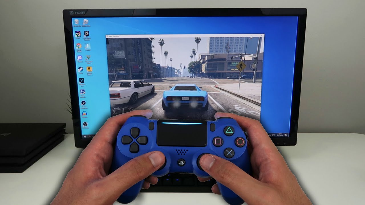 Как подключить контроллер PS4 к ПК (GTA 5) (простой способ)