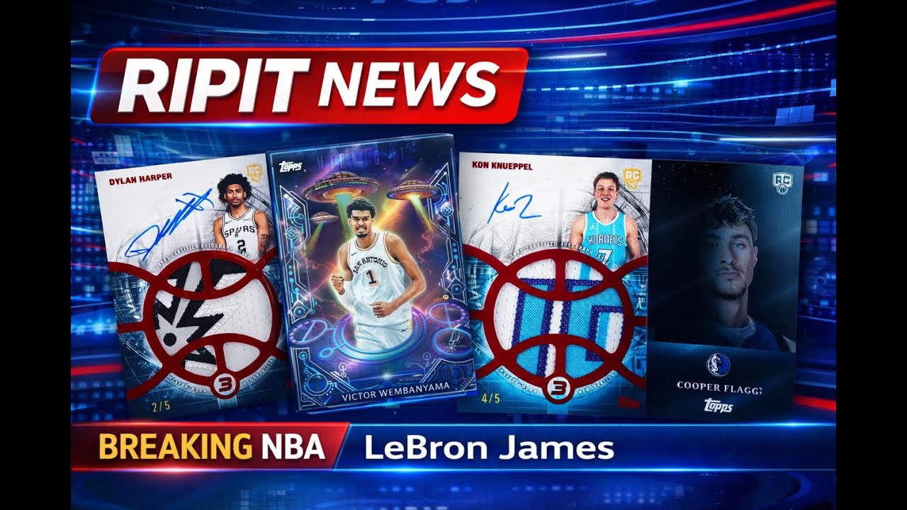 Lebron i 23 rok gry, Topps Midnight i inne karty NBA- RIPIT NEWS