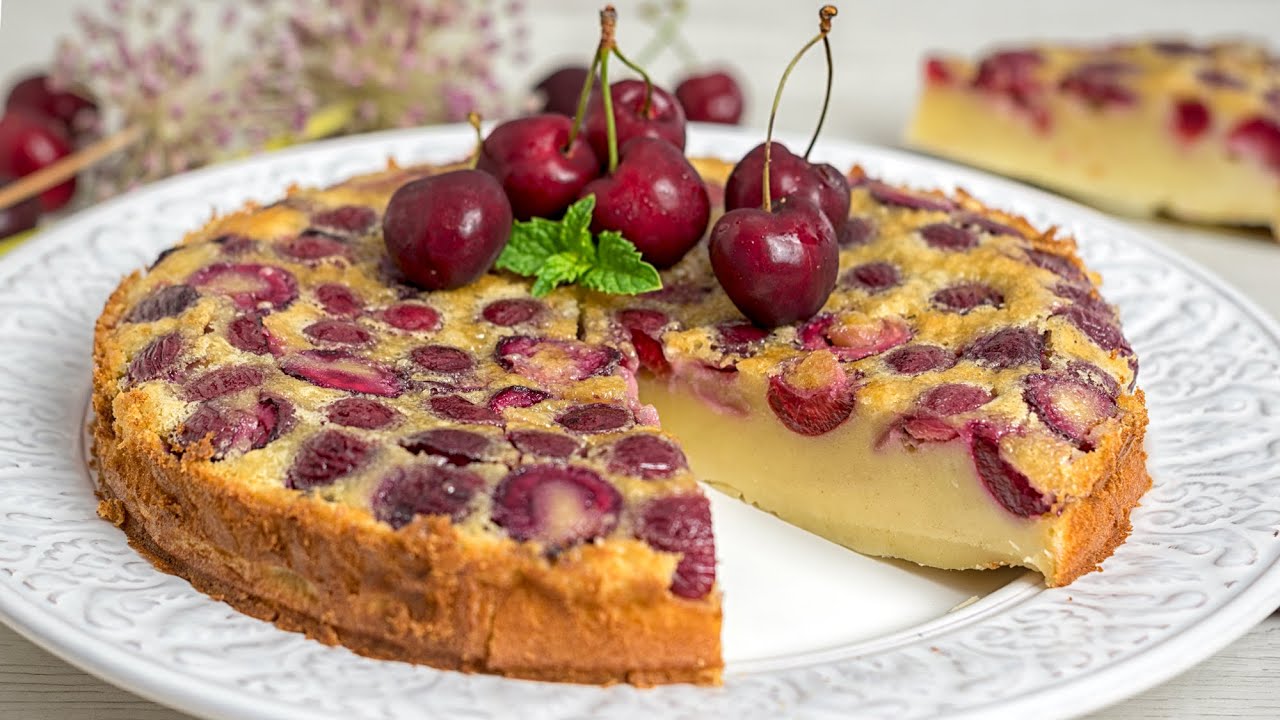 PASTEL DE CEREZAS FÁCIL, con ingredientes que todos tenemos en casa