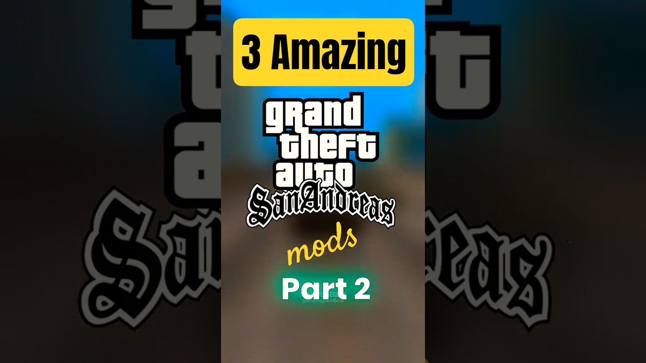 Лучшие моды для GTA San Andreas(SA) | Часть 2 | 3 лучших мода, которые вы должны попробовать!