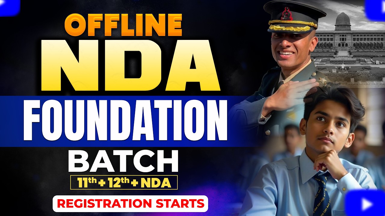 Offline NDA Foundation Batch for 11th & 12th | Start Your NDA Journey with Cadets Defence Academy