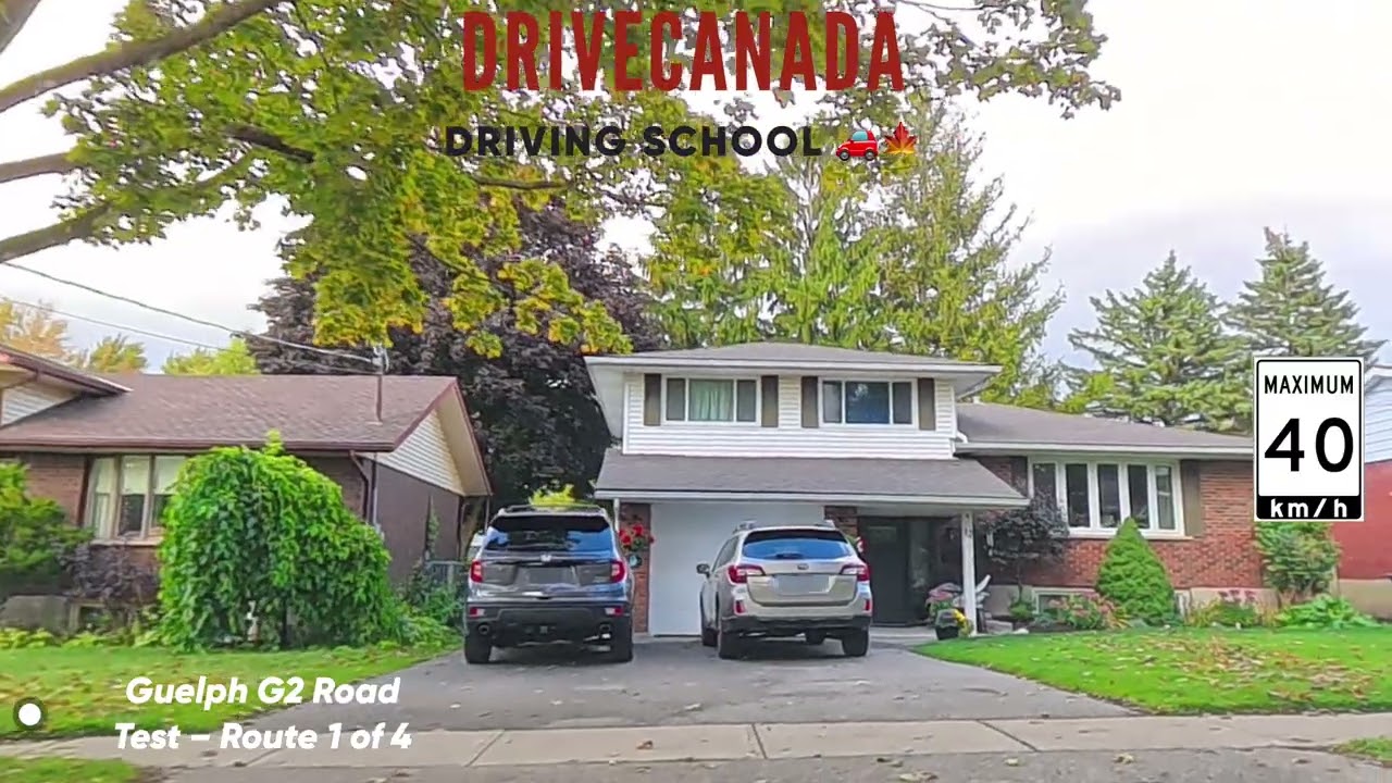 Guelph G2 Road Test Route 1 of 4 | Step by Step Instructions | Full G2 Route No.1 in 10 Minutes