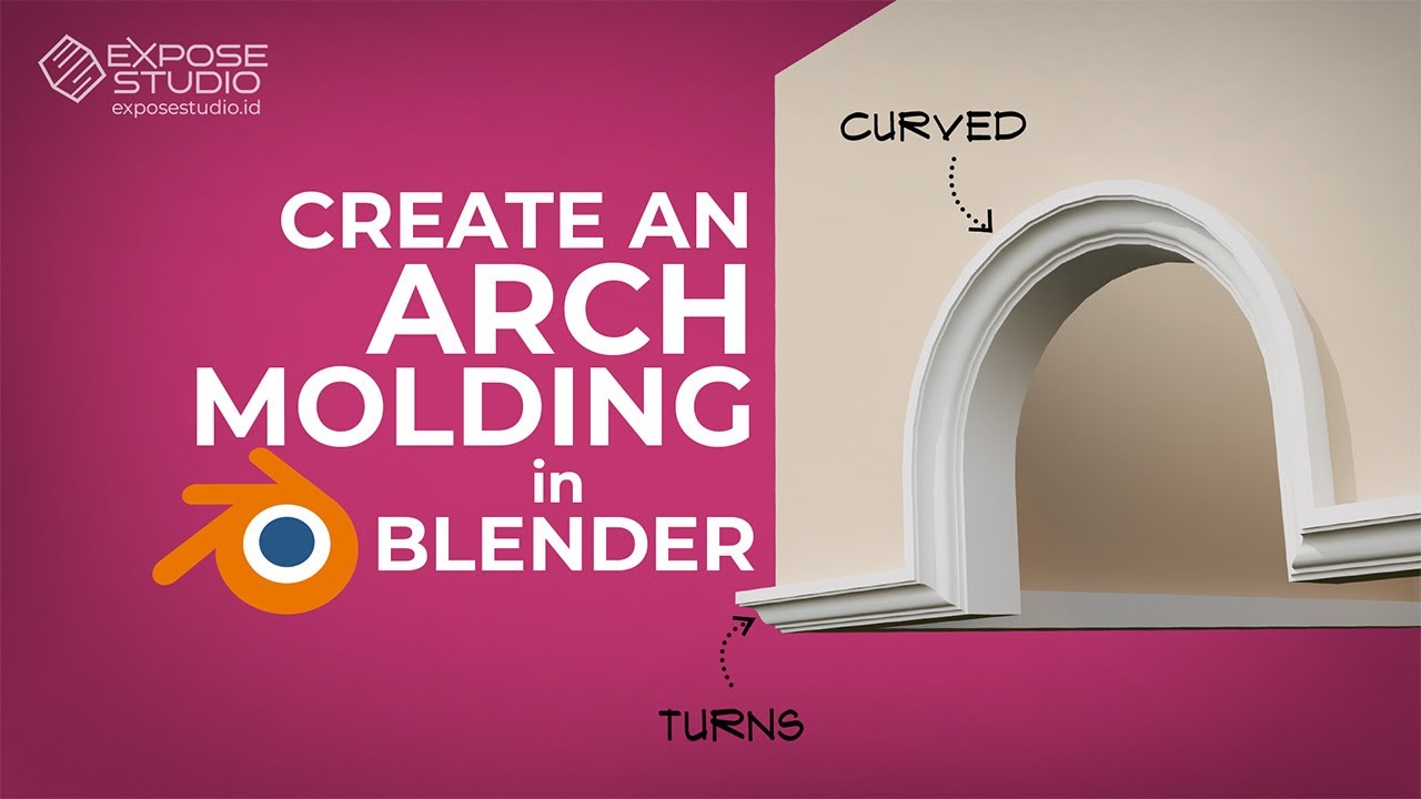How to create classic style arch moldings in Blender 4.3