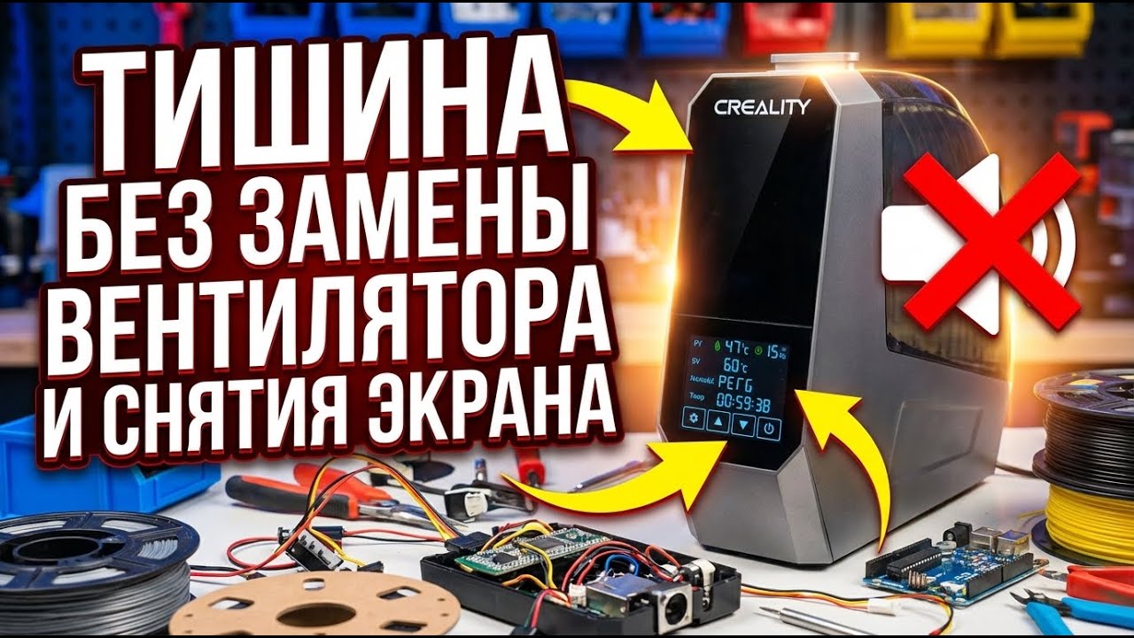 Ремонт CREALITY Space PI | Гудит вентилятор сушилки филамента | Решение проблемы