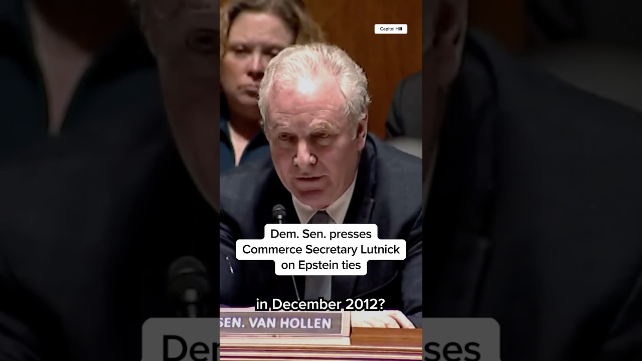 Dem. Sen. presses Commerce Secretary Lutnick on Epstein ties