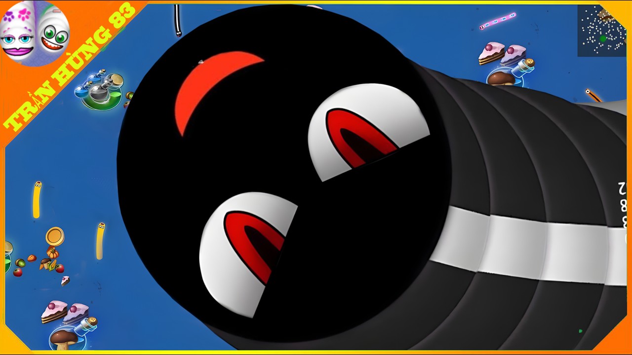 🐍WORMSZONE.IO | ГИГАНТСКАЯ ЗМЕЯ-ПОЛЗУЧОК ТОП 01 / Эпический геймплей Worms Zone! | Trần H&ugrave;ng 83