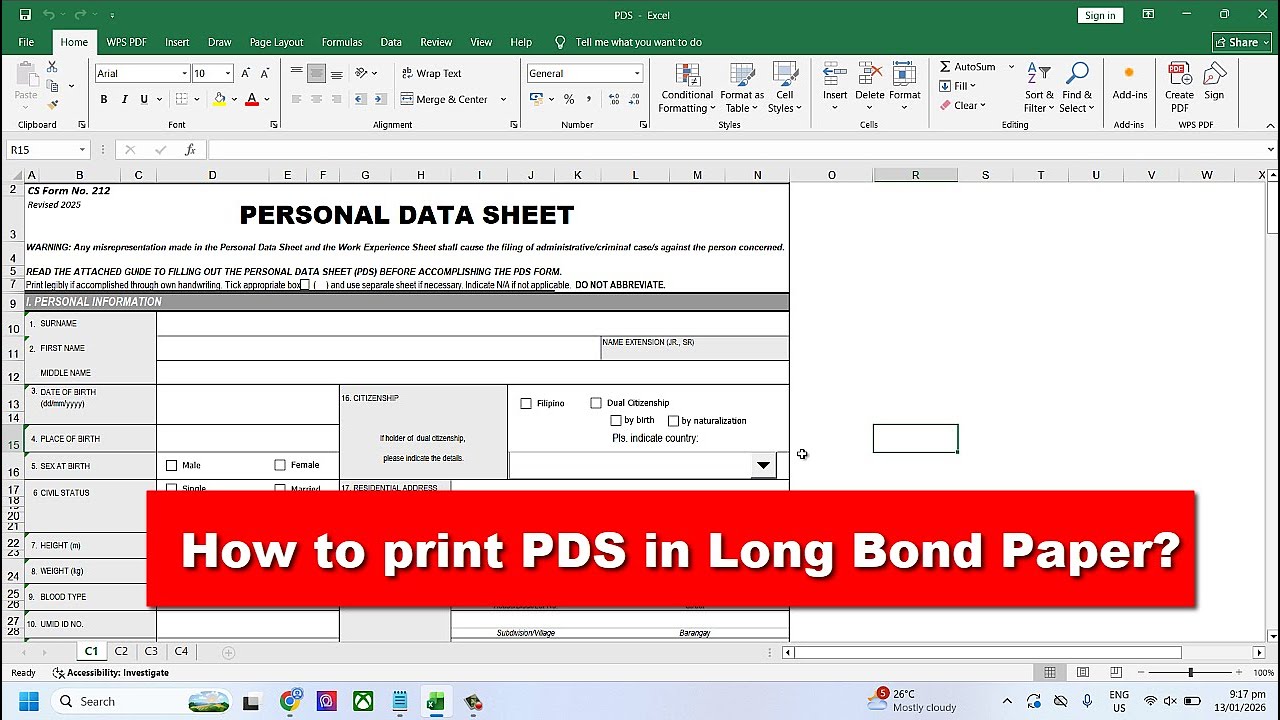 Paano magprint ng PDS sa long bond paper | How to print PDS in Long Bond Paper