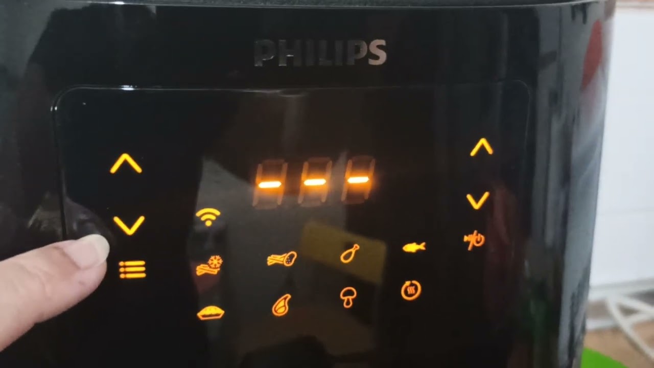 Uso de la freidora de aire Philips.