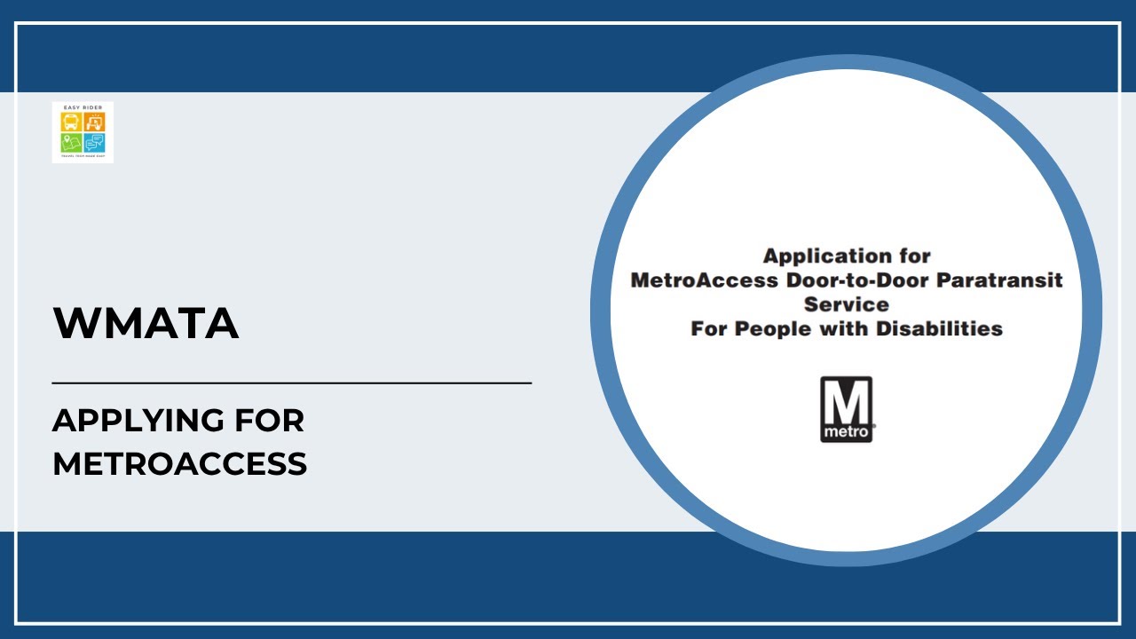 Applying for MetroAccess