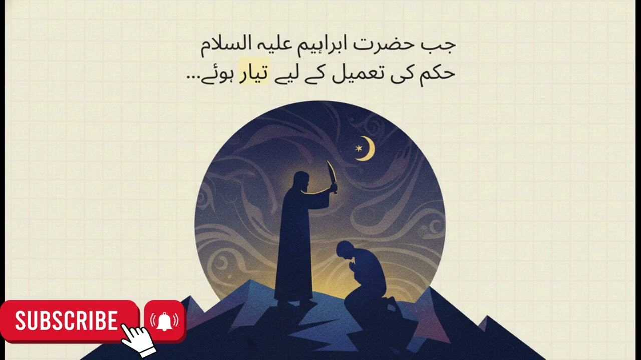 Great sacrifice l Hazrat Ismail and Hazrat ibrahim #prophets #thepathofislam #hazratibrahim #islam
