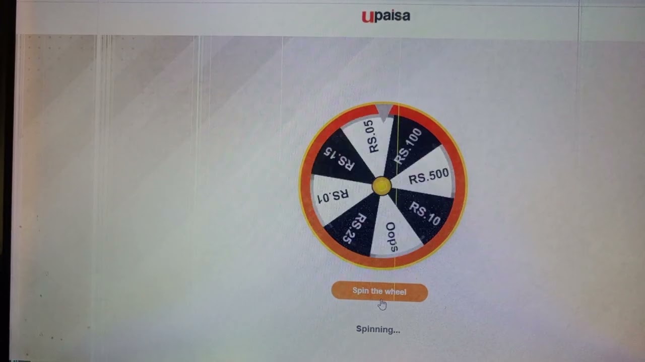 Upaisa Spin daily win. Create upaisa account and win daily. 