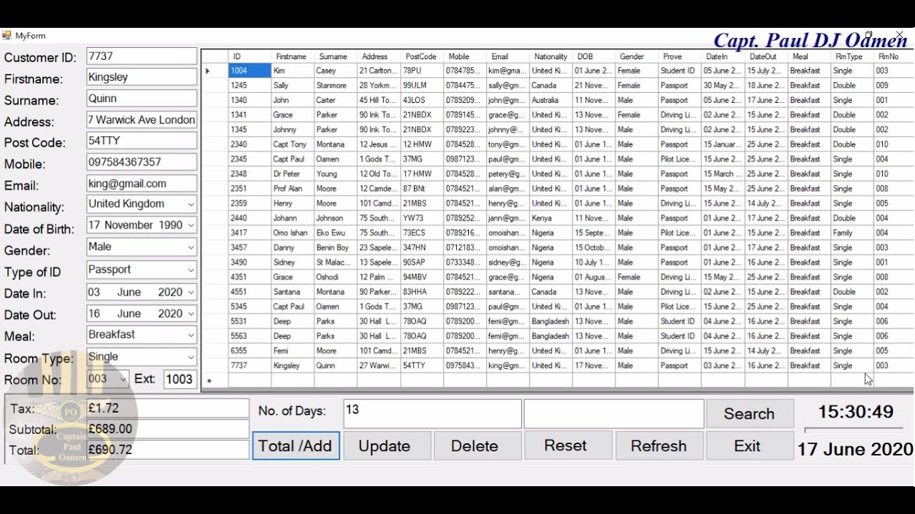How to Create Hotel Management System with MySQL Database Connection in Visual C++ - Full Tutorial