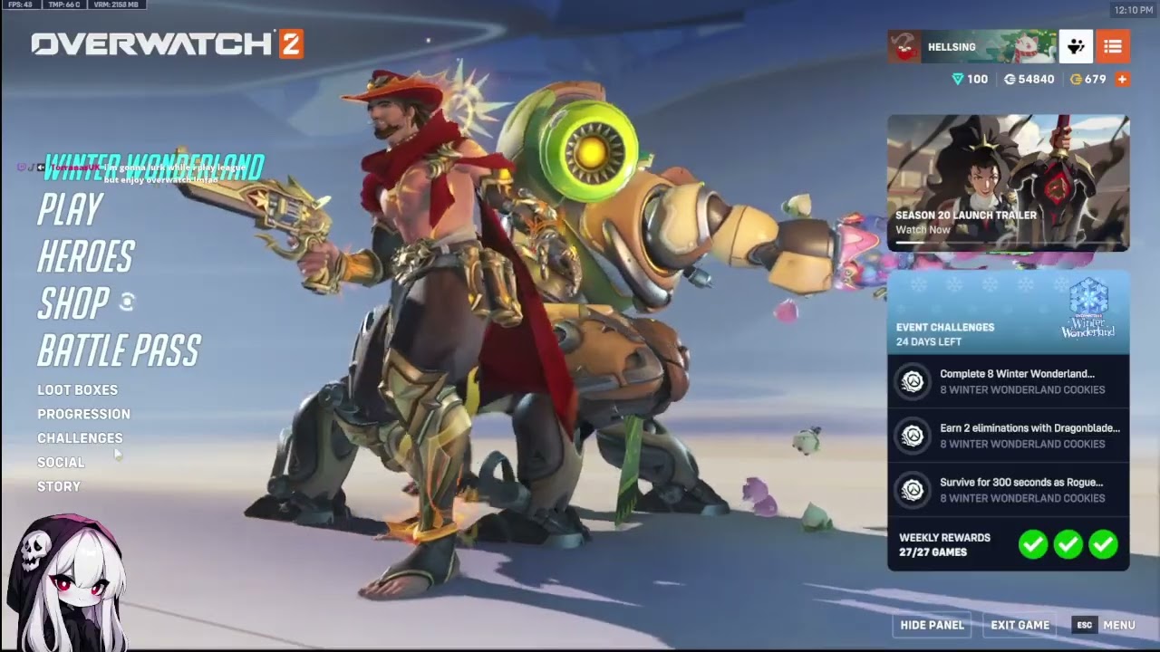 Overwatch now, dbd/minecraft later!