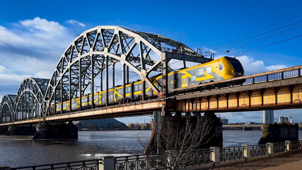 Последние дни перед началом строительства нового железнодорожного моста Rail Baltica 🇱🇻