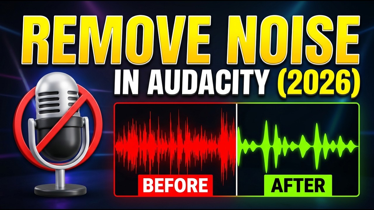 How to Remove Background Noise in Audacity (2026) - Full Step-by-Step Guide