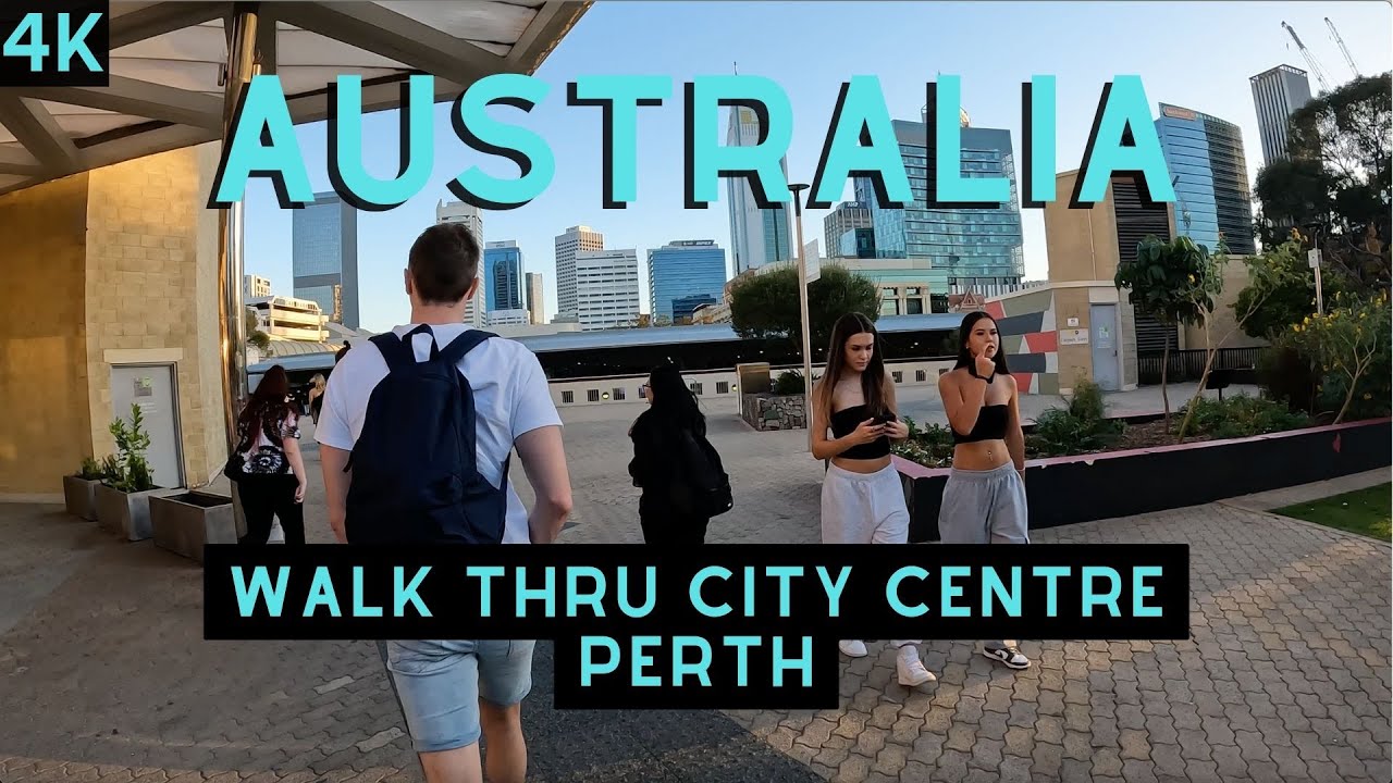 Perth | Western Australia | 4k | walk thru city centre