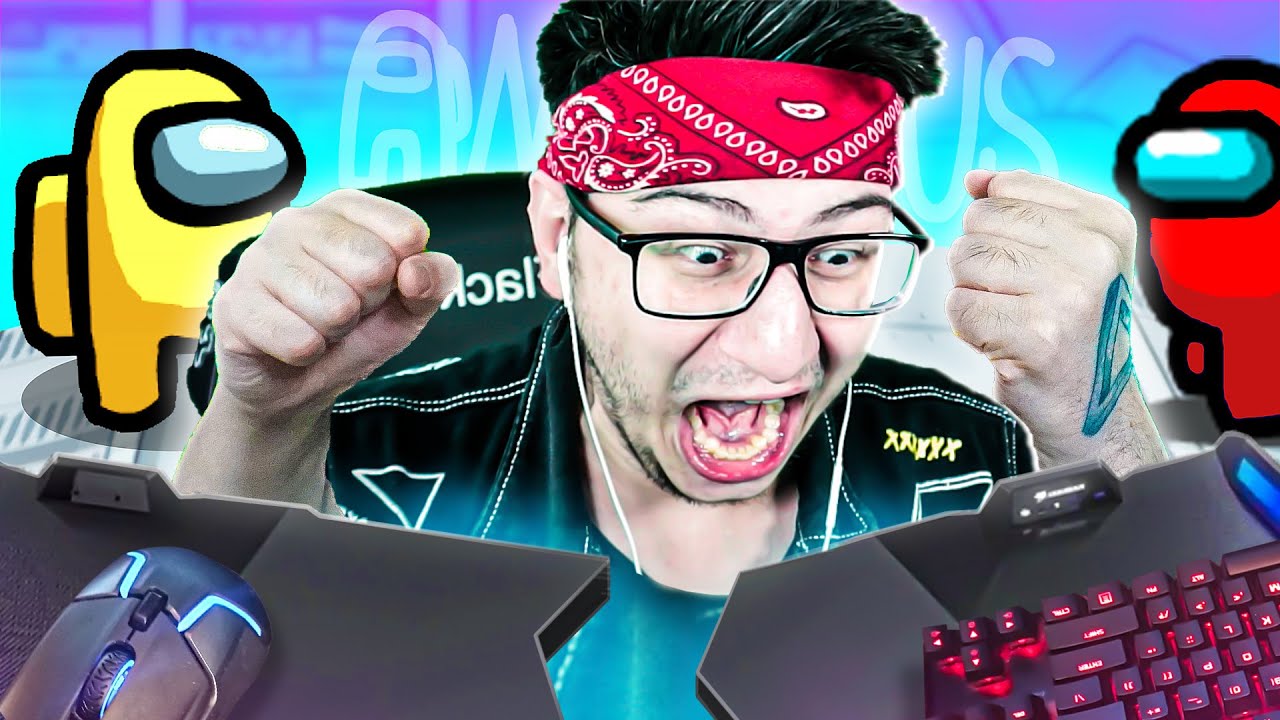 СЛОМАЛ СТОЛ ИЗ-ЗА ТОГО ЧТО БОМБАНУЛО В AMONG US!!!