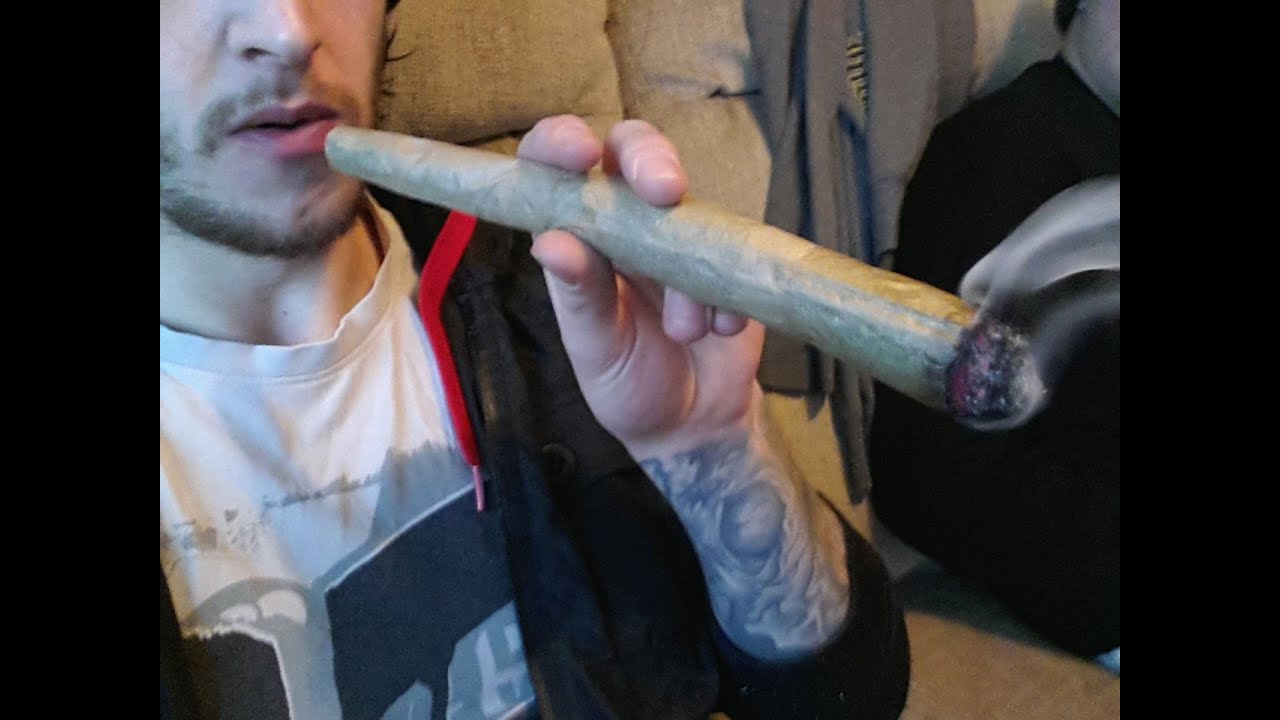 Smoking the one ounce cannon joint