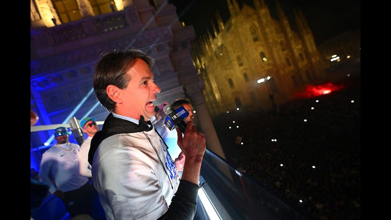 Festa INTER, apoteosi INZAGHI. E il mister lancia il coro dal balcone