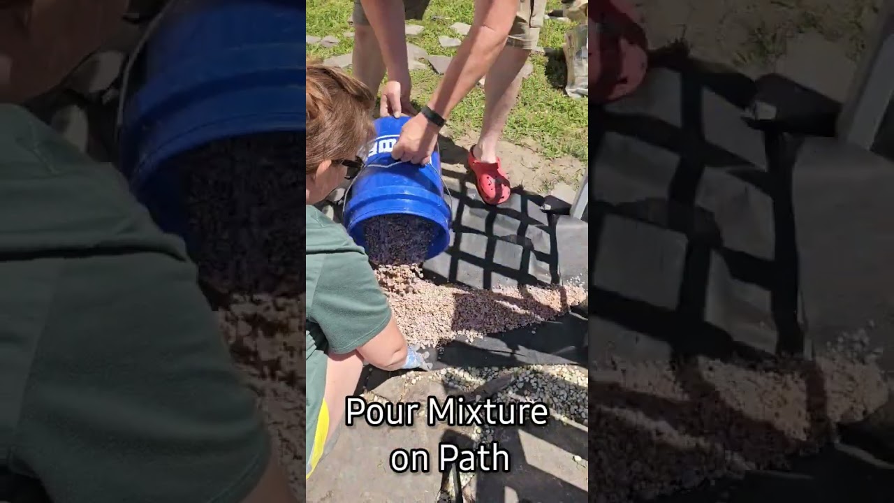 DIY Gravel Path using Shabebe Rock Glue 