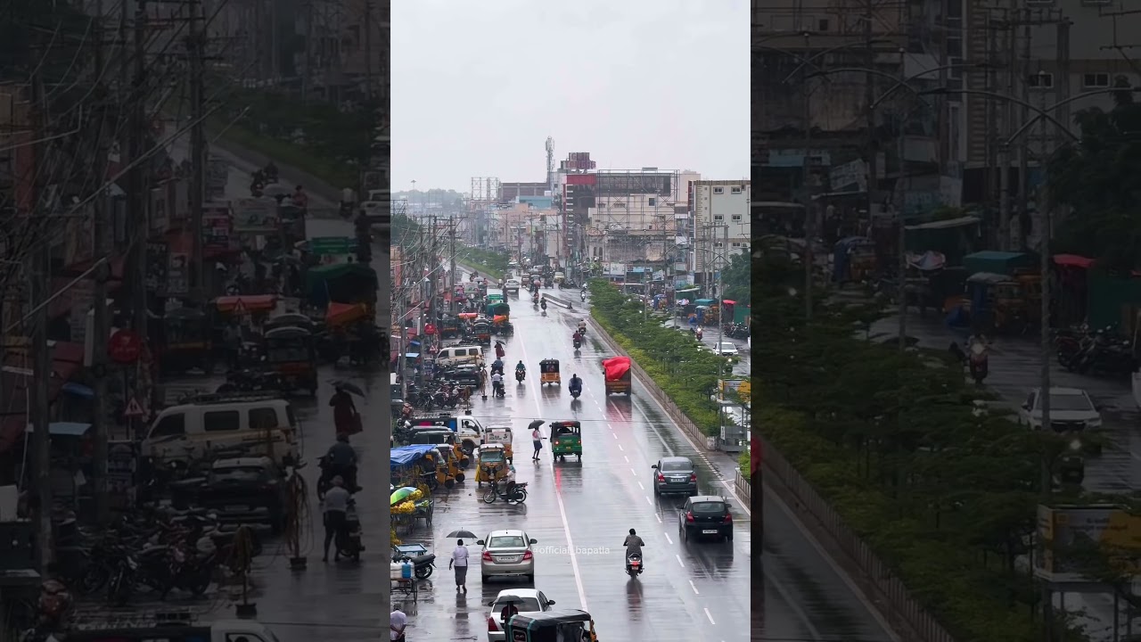 Montha Cyclone Effect in Bapatla #bapatla #monthacyclone #toofan #explore #bapatladistrict
