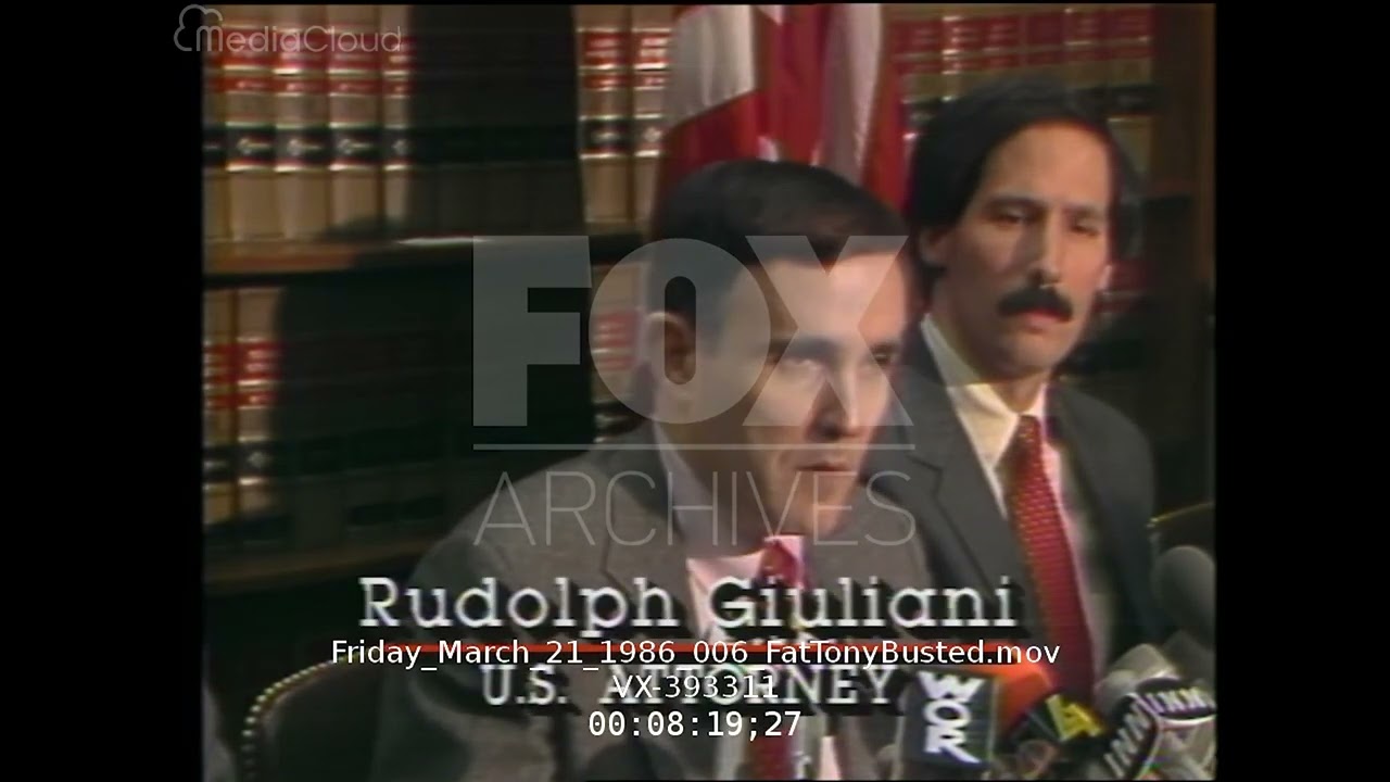 Fat Tony Salerno Busted - News Footage from March 1986