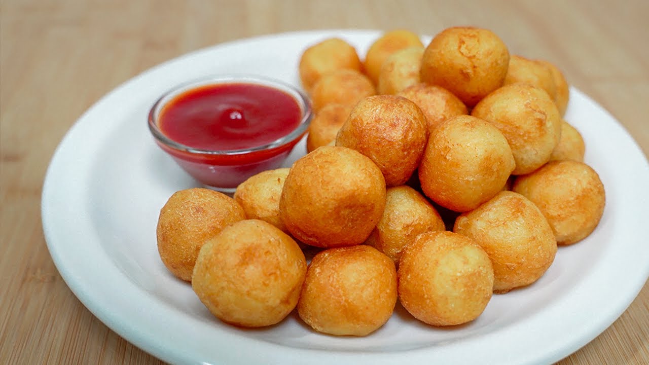 Crispy Potato Balls! EASY Snack Recipe!