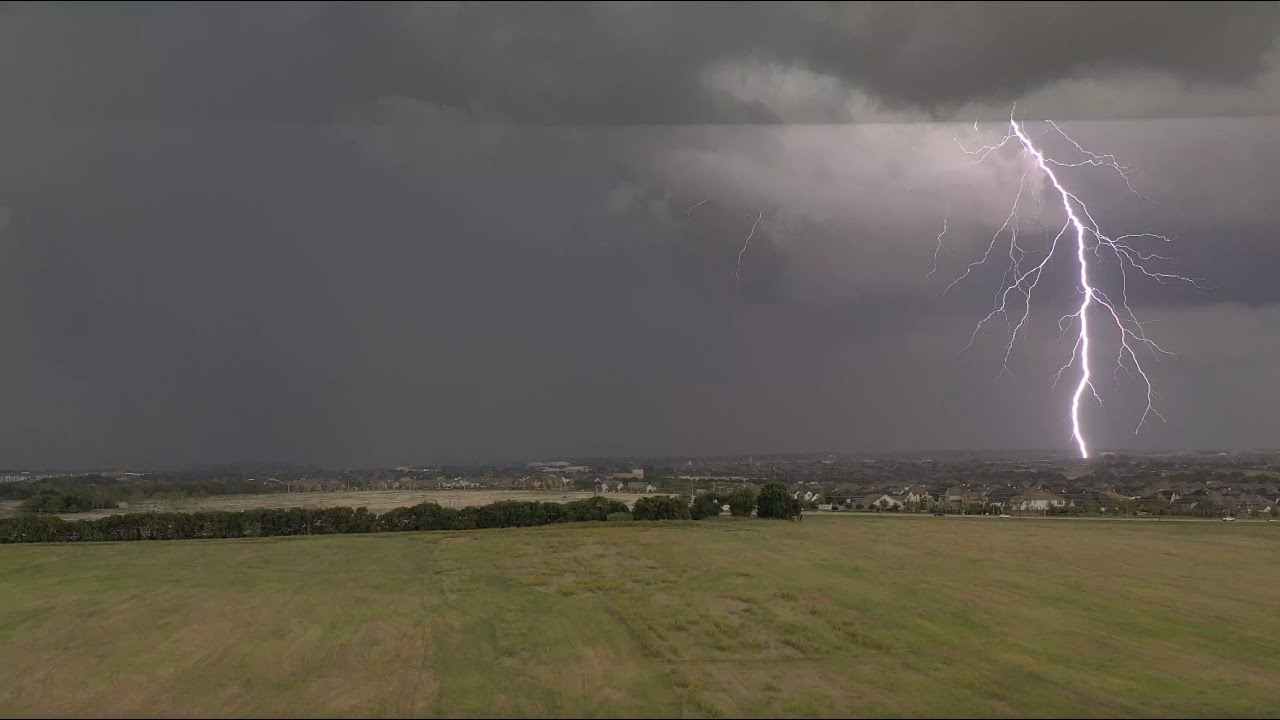 4K Drone Video of a Thunderstorm - chill