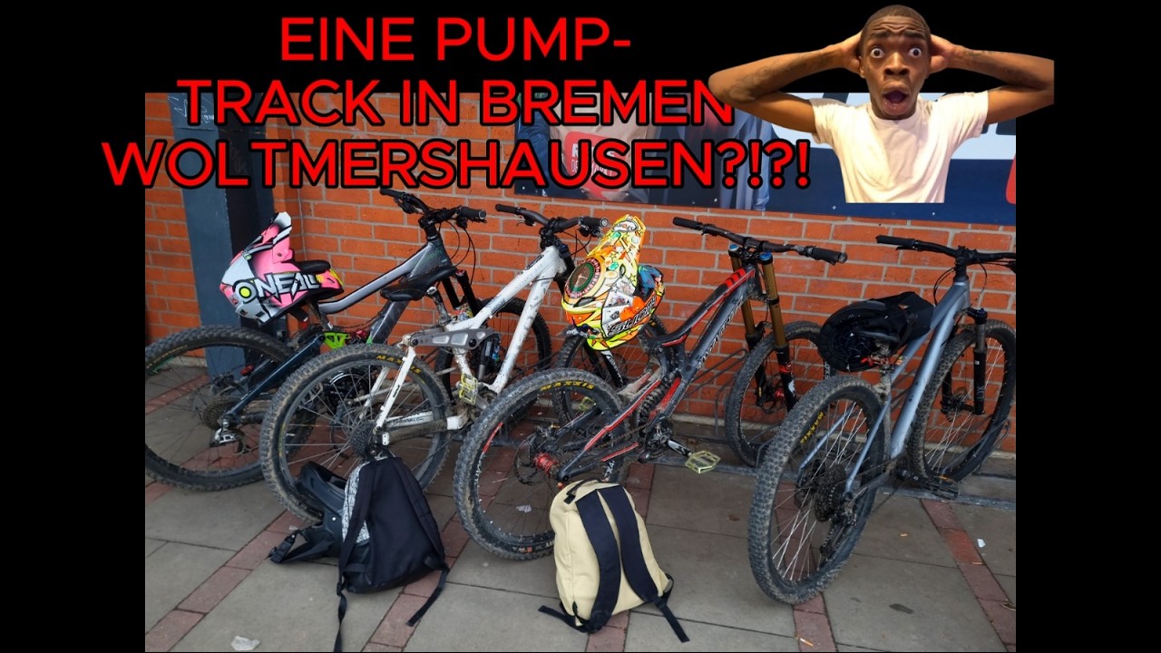 KRASSER tag heute in BREMEN bei einer PUMPTRACK!?!? #mtb #pumptrack #drops