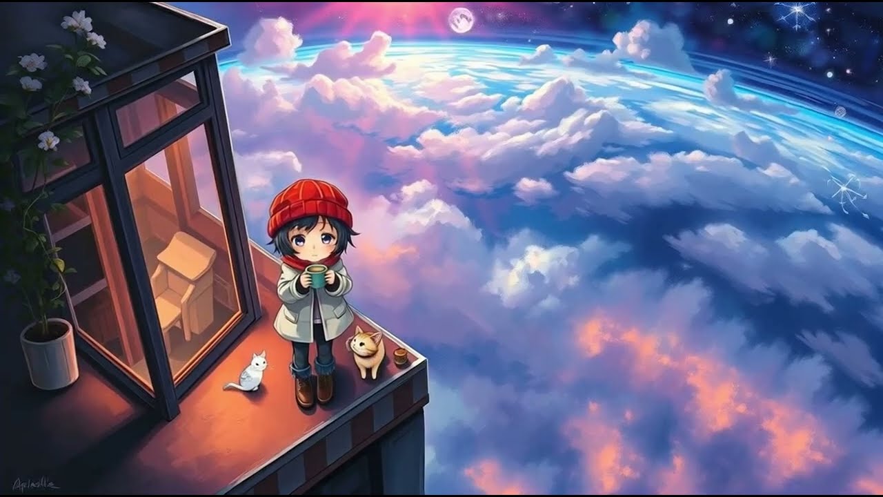 dreamy lofi playlist to breathe and let go 🌑✨ the world goes on