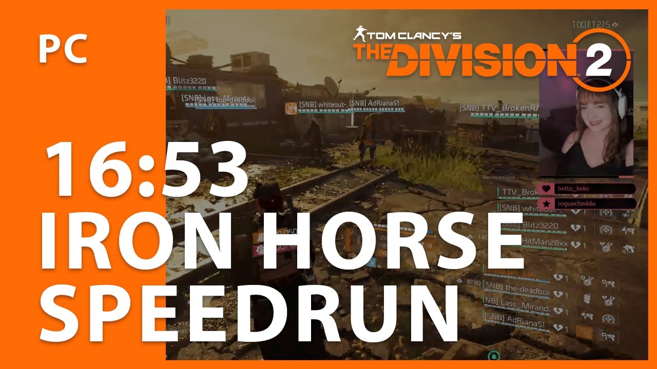 [16:53] PC Sub17 PB Iron Horse Speedrun - The Division 2