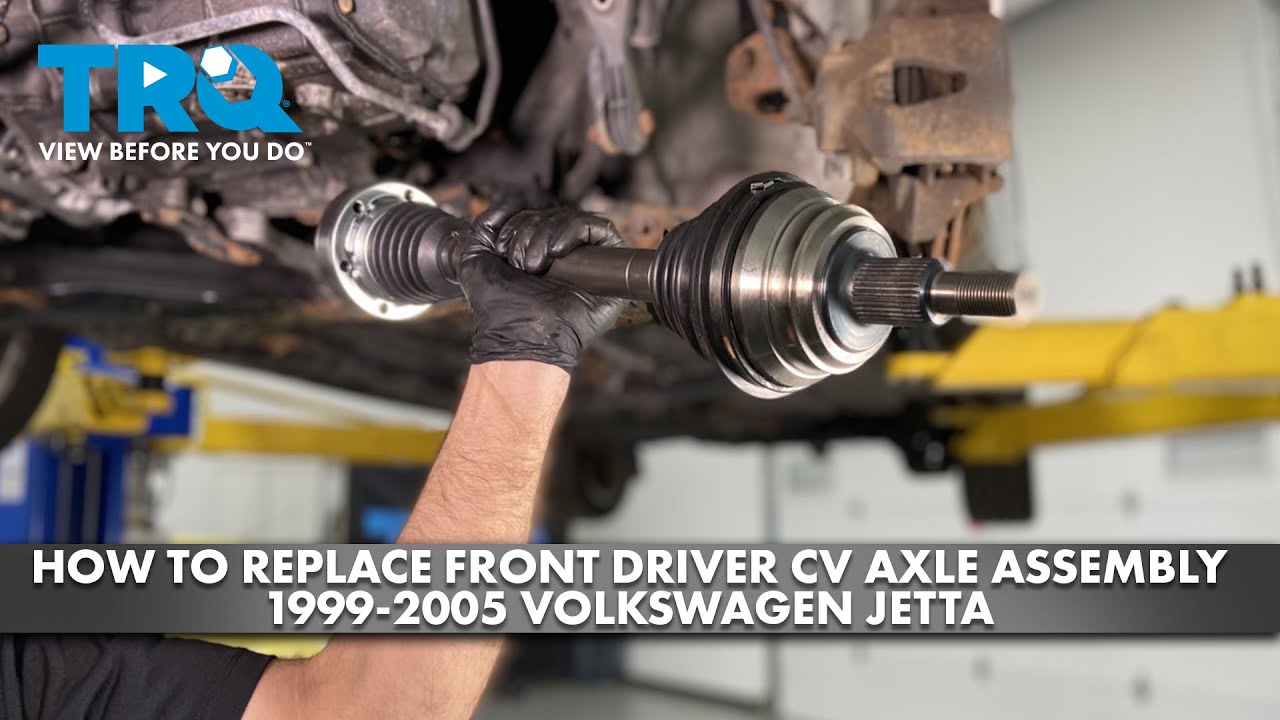 Как заменить передний приводной мост со стороны водителя в сборе на Volkswagen Jetta 1999-2005 гг.