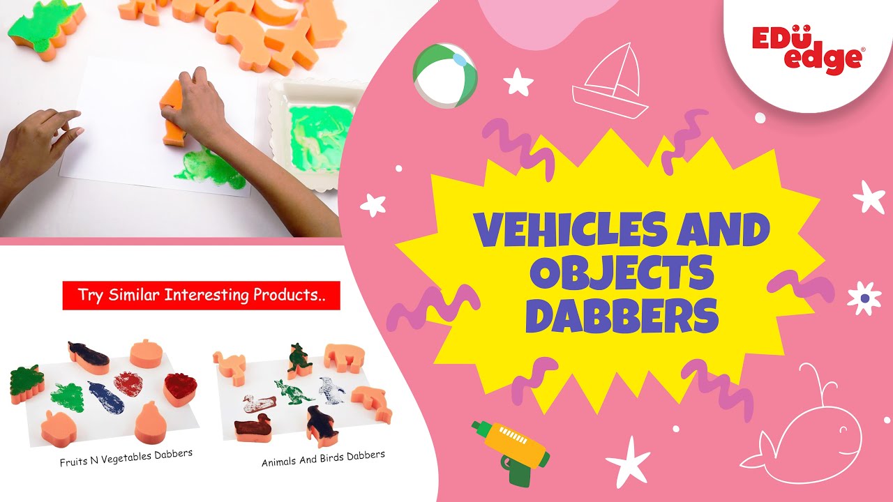 Eduedge -  Vehicles and object dabbers |  Art and crafts | Wooden toys | Educational toys