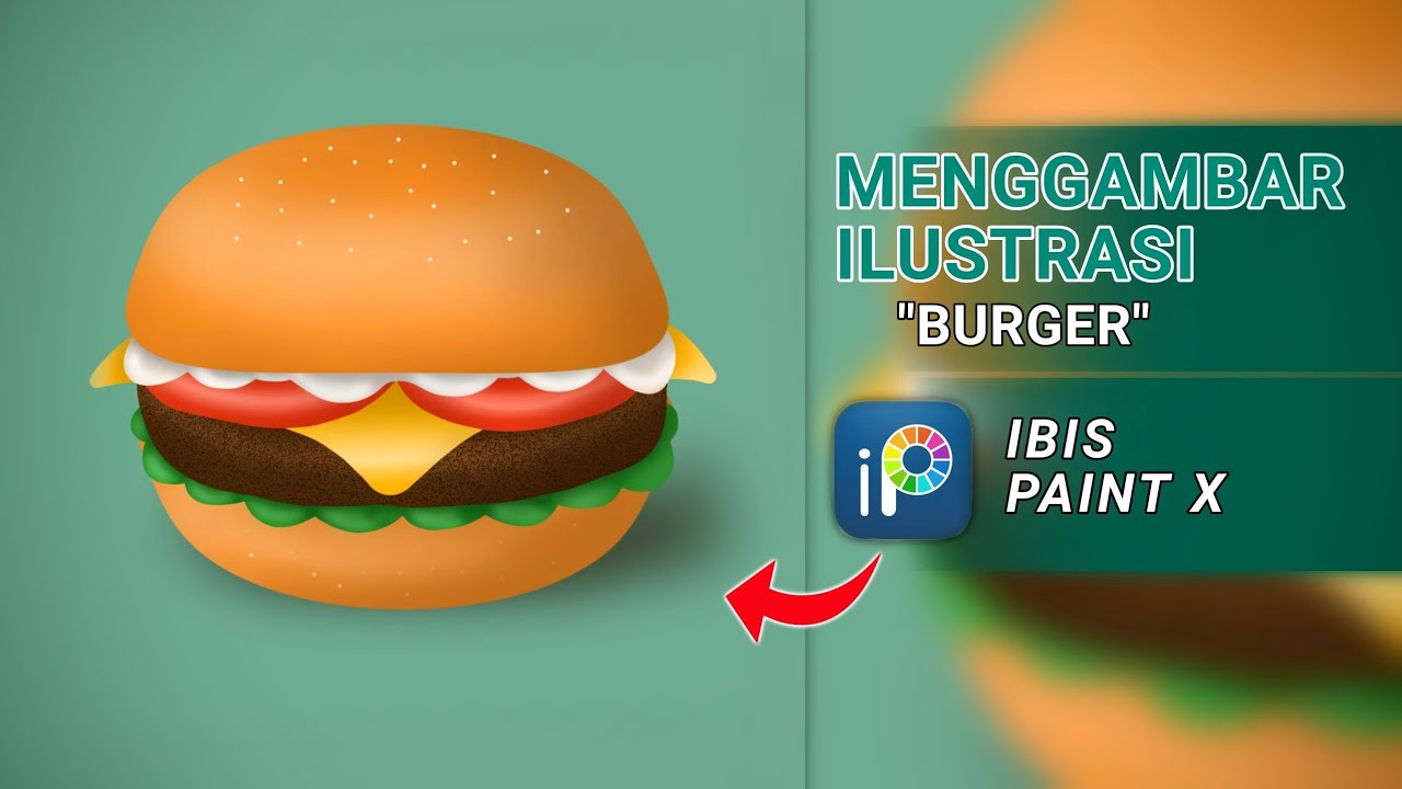 Cara Menggambar Burger Di Ibis Paint X