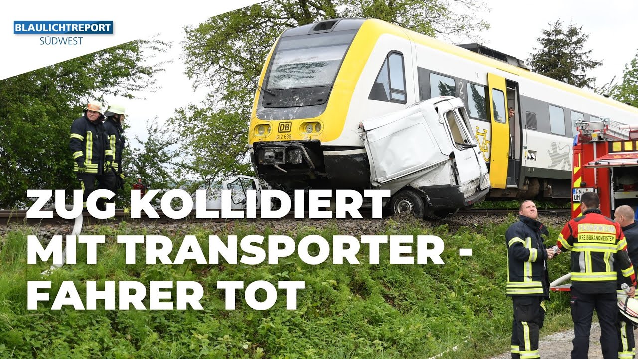 Zug kollidiert mit Transporter - Fahrer tot | Uhldingen-Mühlhofen | 22.05.2024