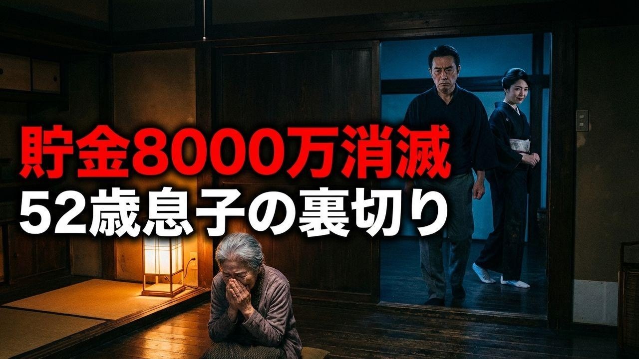 貯金8000万が消えた…52歳ニート息子と謎の女の罠。老後破産の衝撃結末