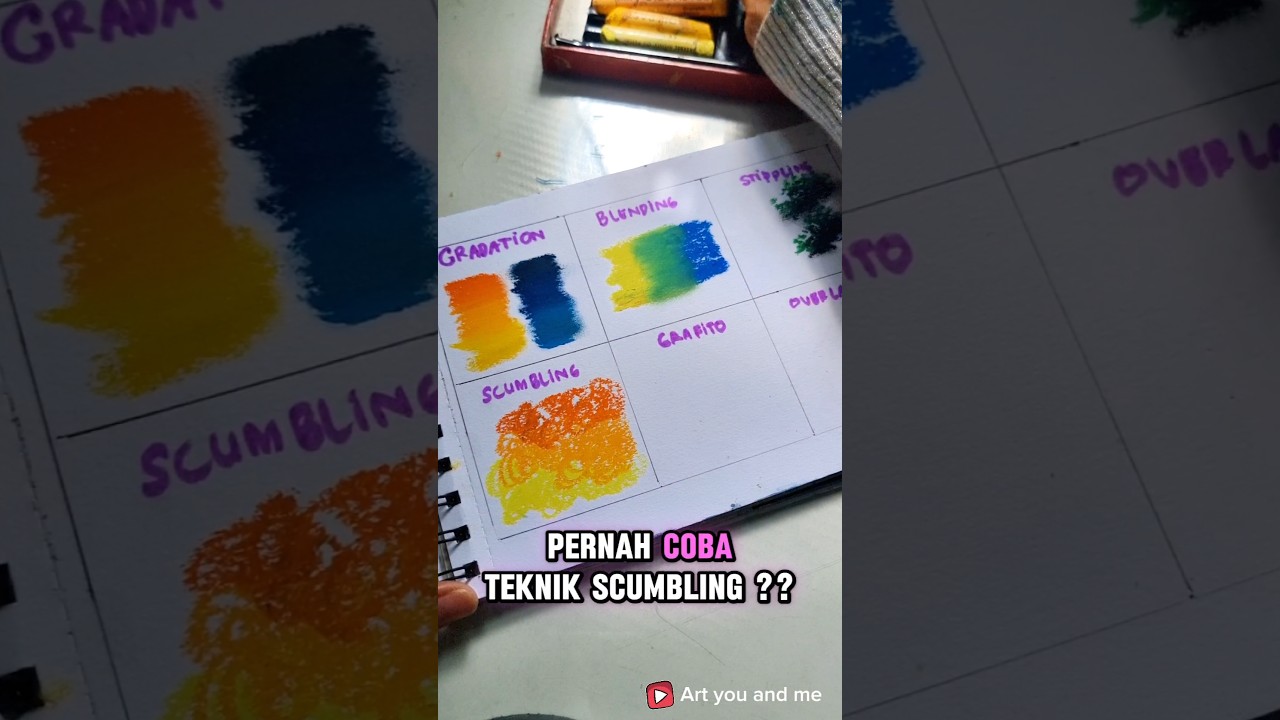 Oil Pastel Techniques for Beginners | Scumbling Technique Oil Pastel