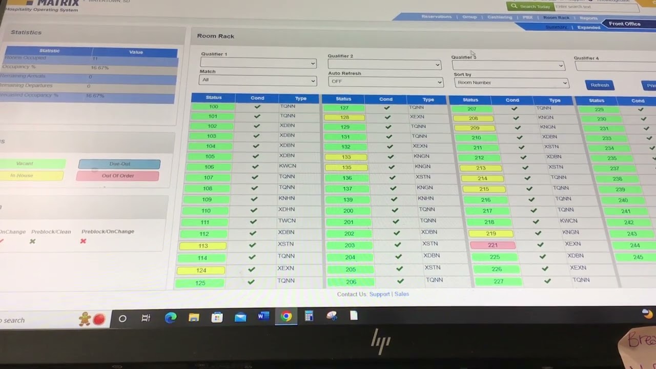 Downtime Reports in Visual Matrix Cloud for Best Western