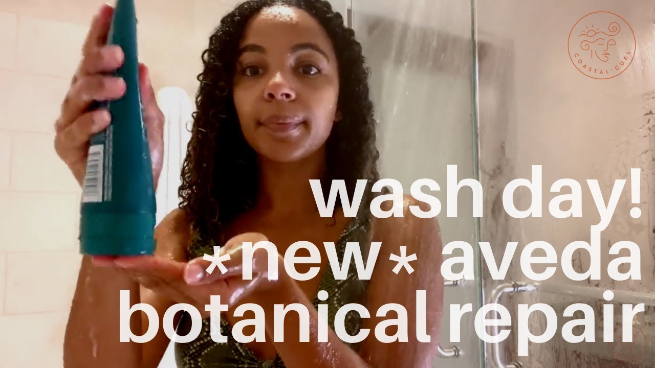 *new* aveda botanical repair line (honest curly hair review)