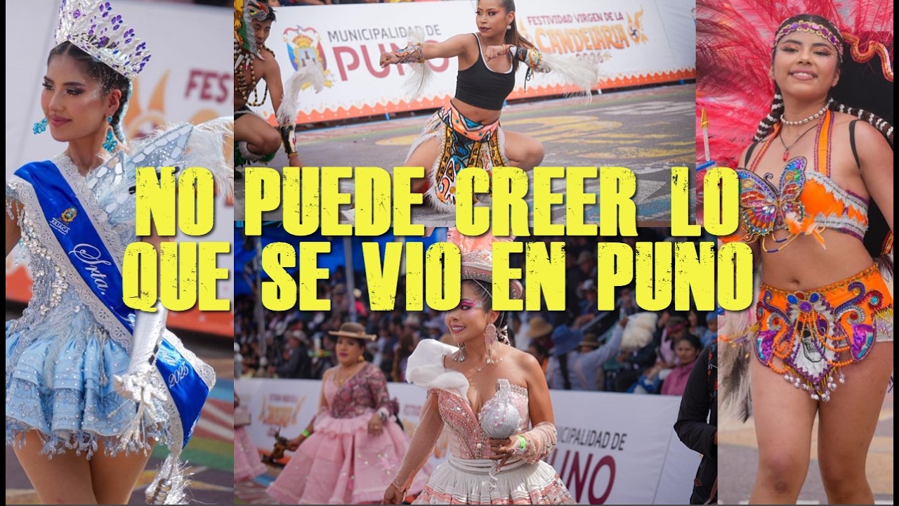 PERIODISTAS Y TURISTAS NO PUEDEN CREER LO QUE PASO EN PUNO EN FIESTA DE LA CANDELARIA