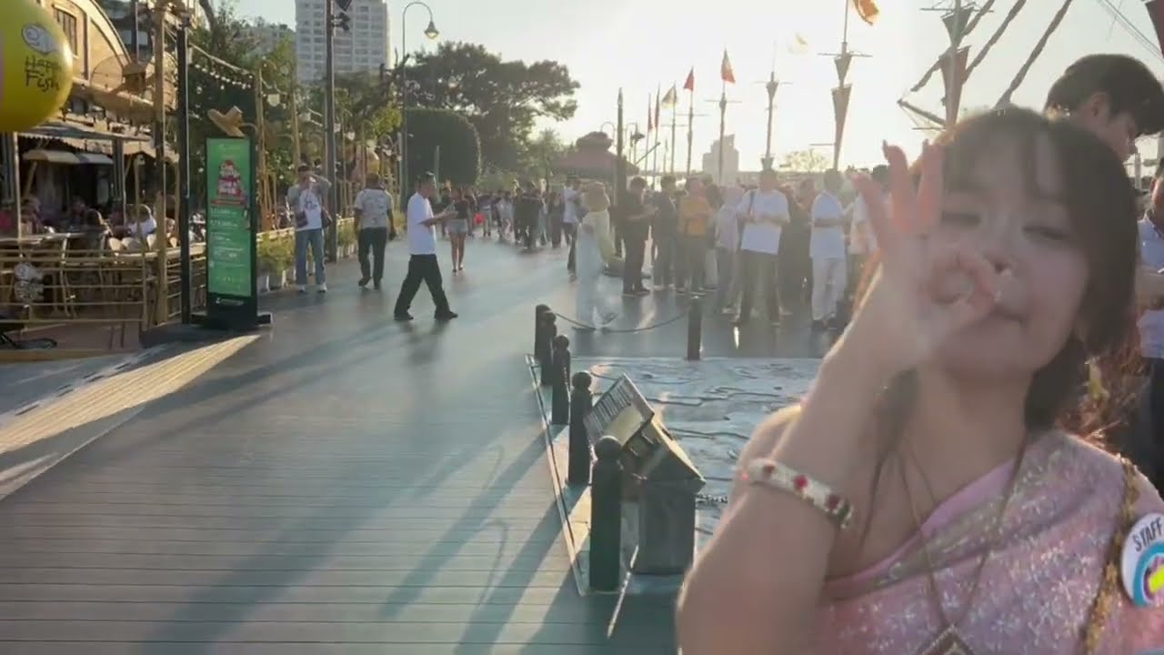 Asiatique the riverfront destination , shopping markets , foods , cinema, Parks , Bangkok Thailand 