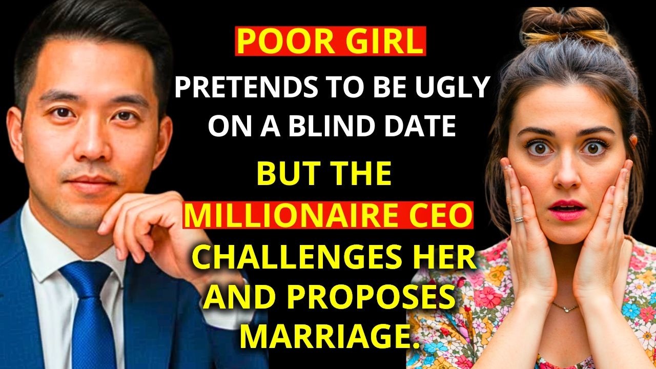 Poor girl pretends to be UGLY on a BLIND DATE, but the MILLIONAIRE CEO challenges her and PROPOSES M