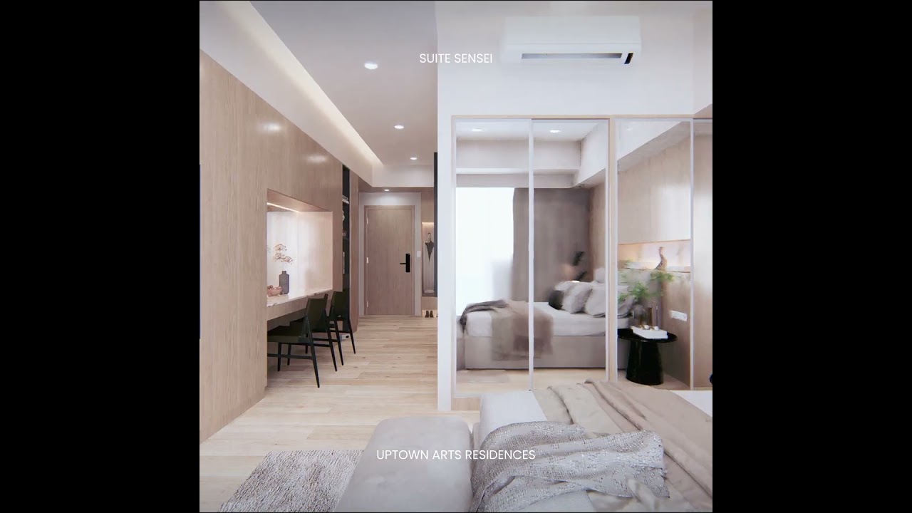 Minimalist Studio Condo Makeover | Uptown Arts Residence Interior Design Tour #condotour